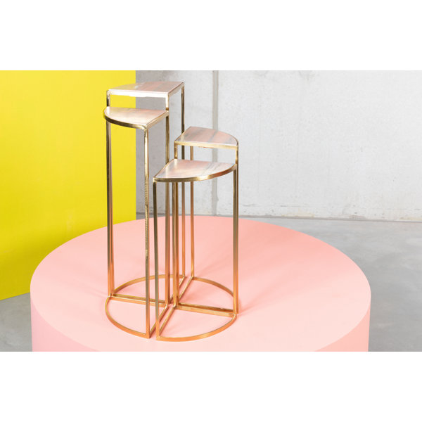 Bold Monkey 31'' Tall Genuine Marble Frame End Table Wayfair